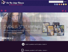 Tablet Screenshot of ontheedgefitness.com